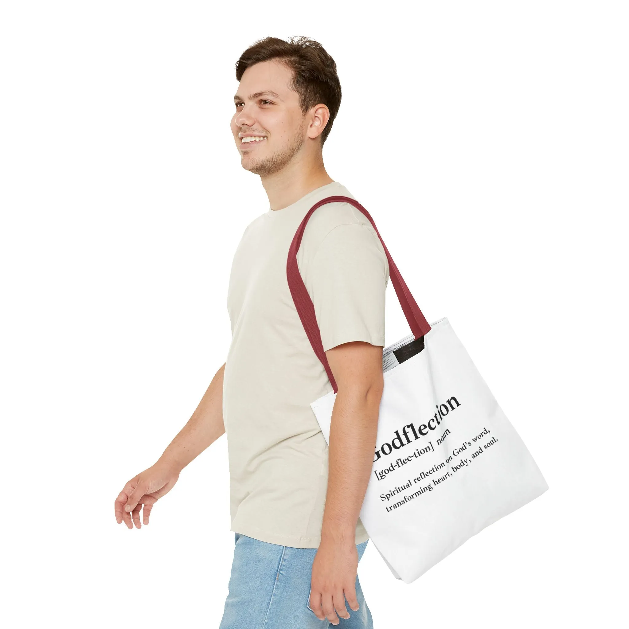 Godflection Tote Bag - Custom Printed Stylish and Functional Tote