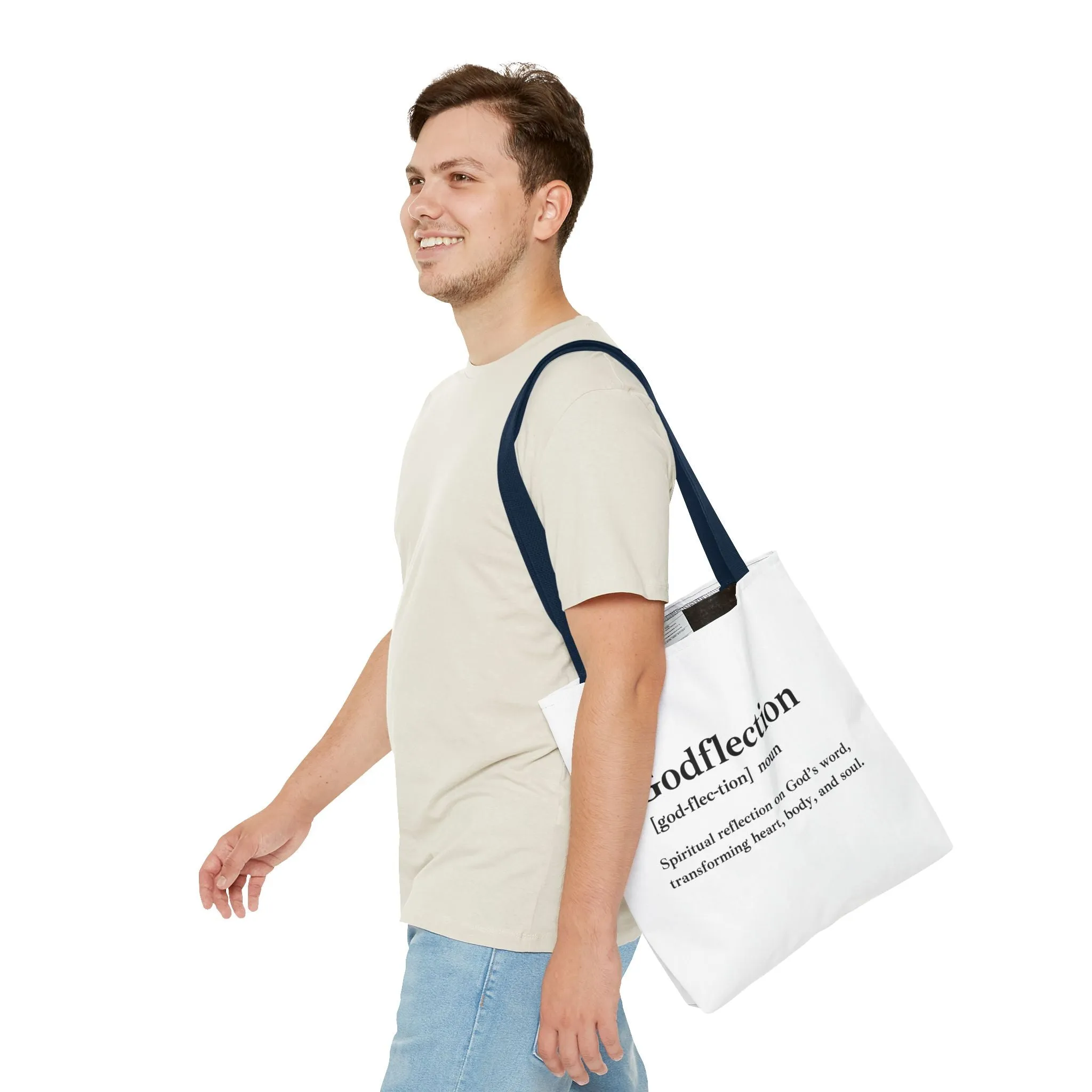 Godflection Tote Bag - Custom Printed Stylish and Functional Tote
