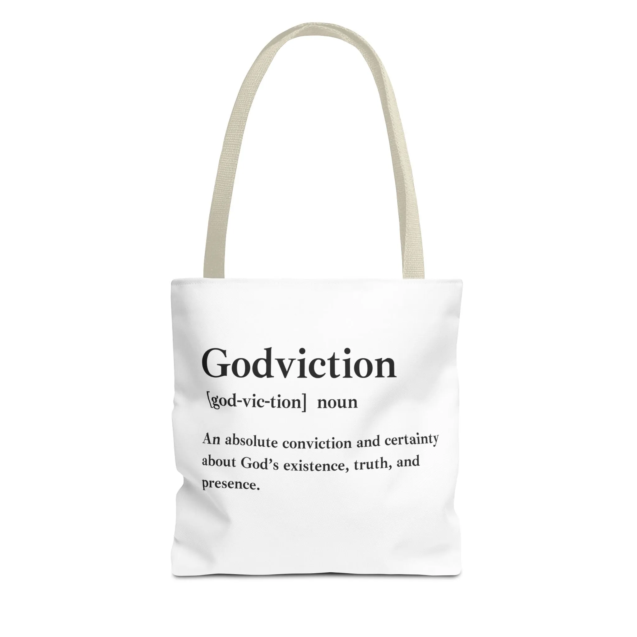 Godviction Tote Bag - Custom Printed Stylish and Functional Tote