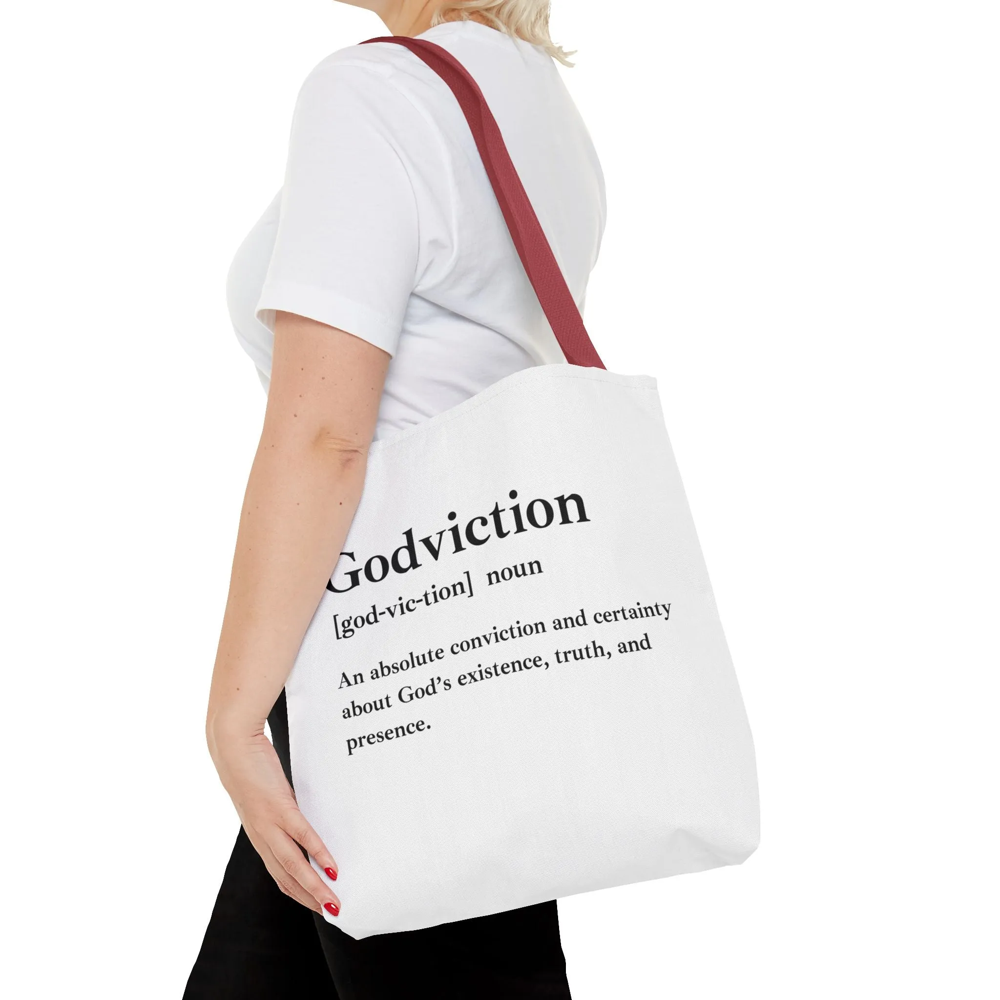 Godviction Tote Bag - Custom Printed Stylish and Functional Tote