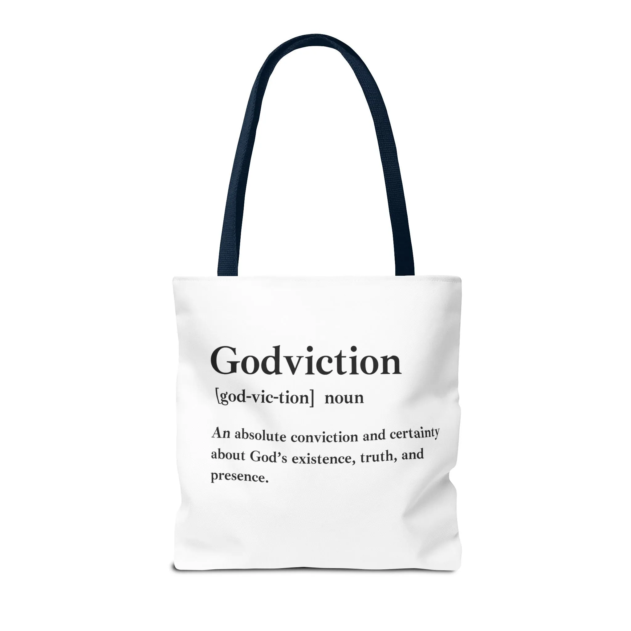 Godviction Tote Bag - Custom Printed Stylish and Functional Tote