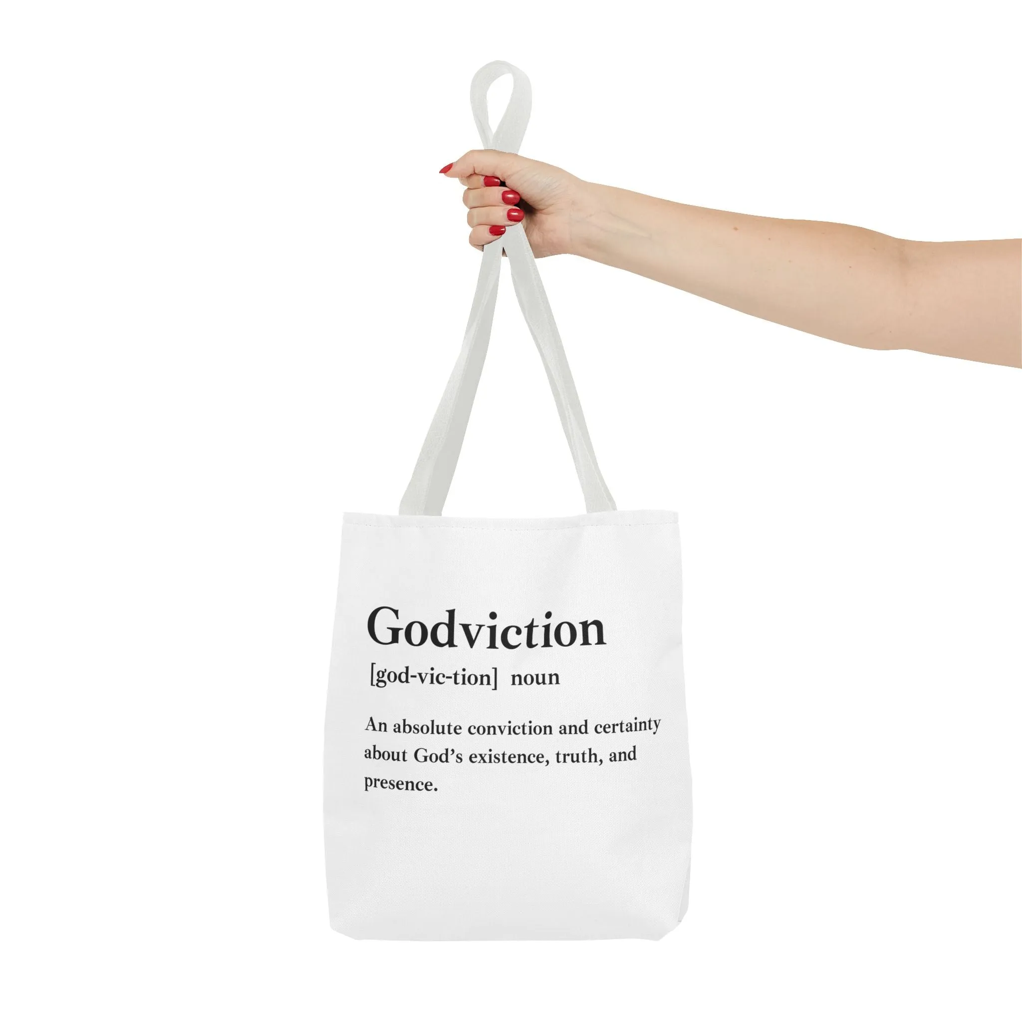 Godviction Tote Bag - Custom Printed Stylish and Functional Tote