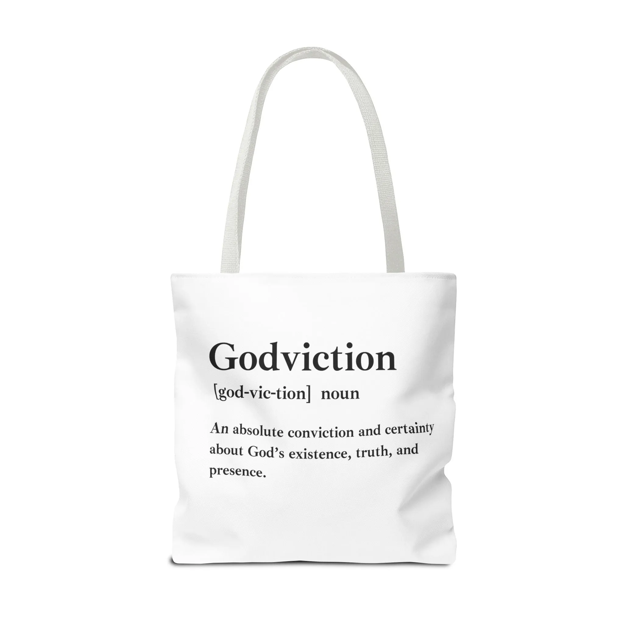 Godviction Tote Bag - Custom Printed Stylish and Functional Tote