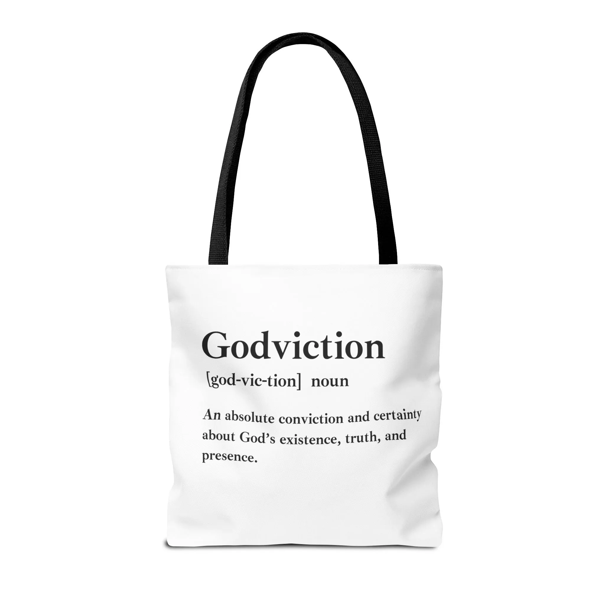 Godviction Tote Bag - Custom Printed Stylish and Functional Tote