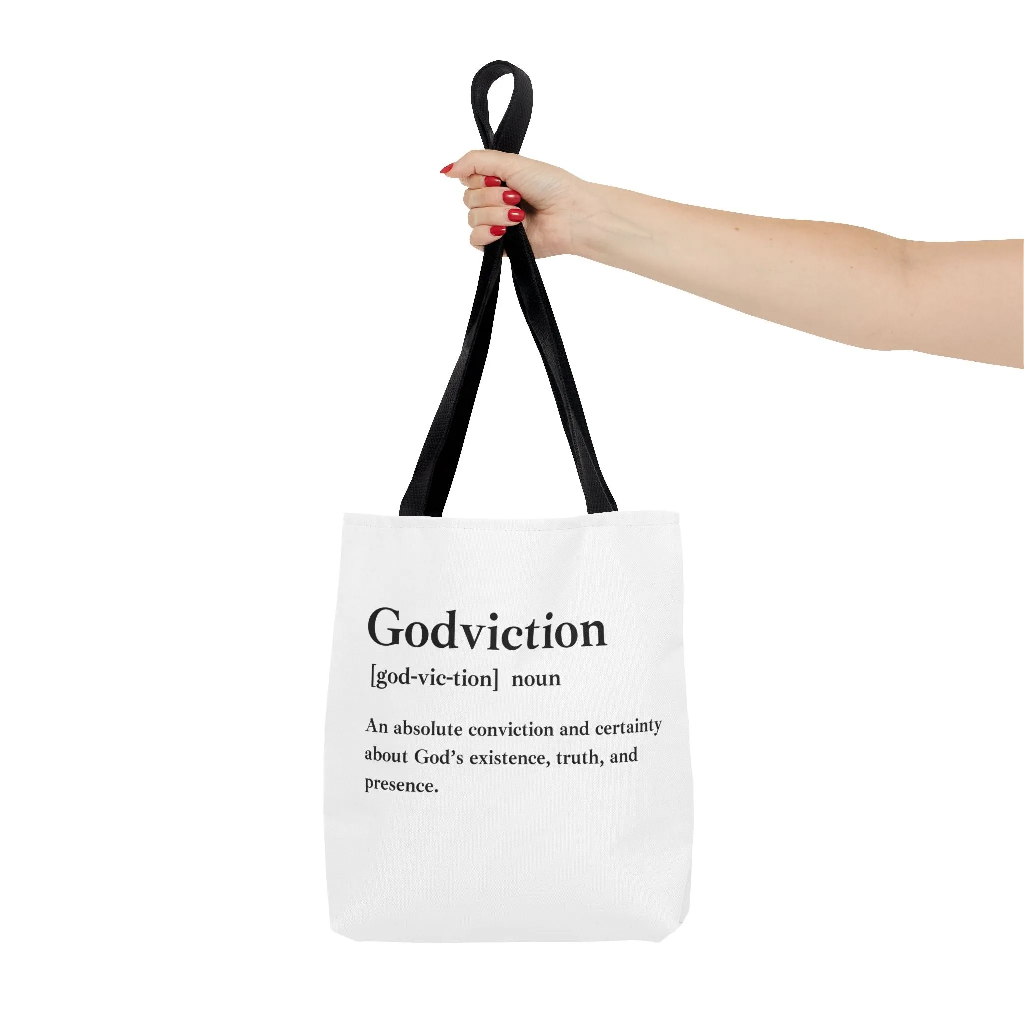 Godviction Tote Bag - Custom Printed Stylish and Functional Tote