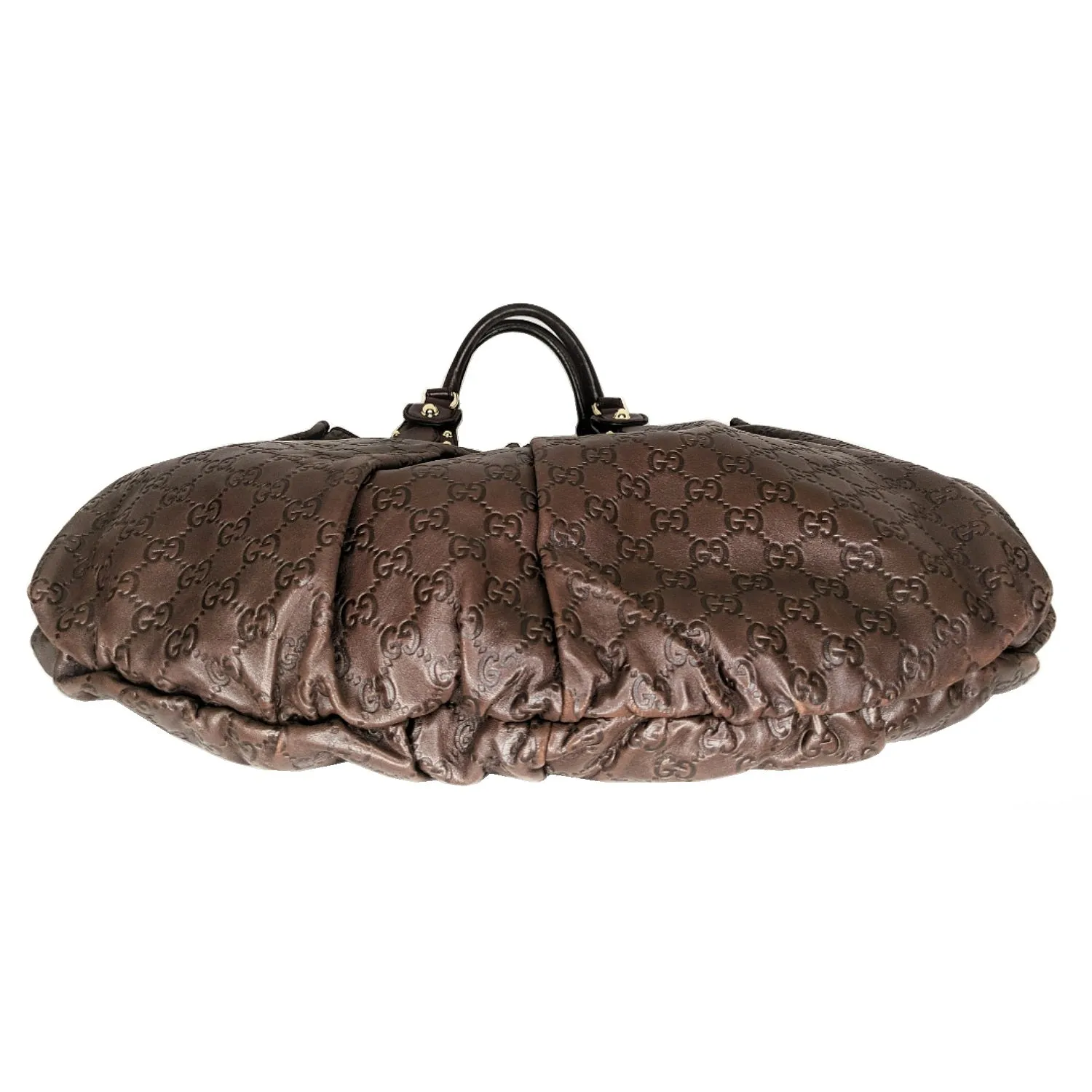 Gucci Brown Guccissima Leather Studded Pelham Tote