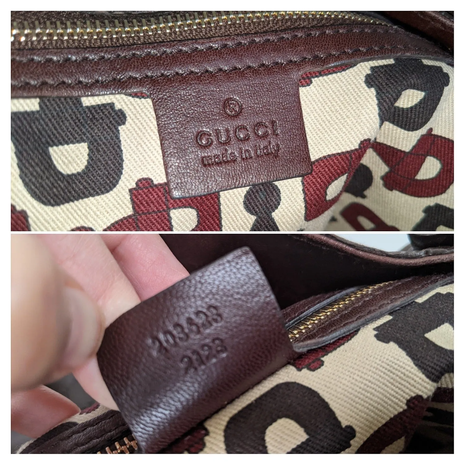 Gucci Brown Guccissima Leather Studded Pelham Tote