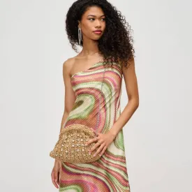 Gwendolyn Straw Clutch: Natural