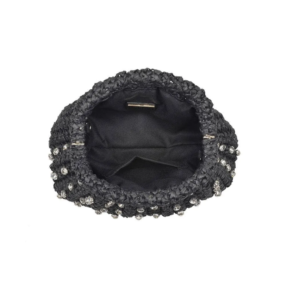 Gwendolyn Straw Clutch: Natural