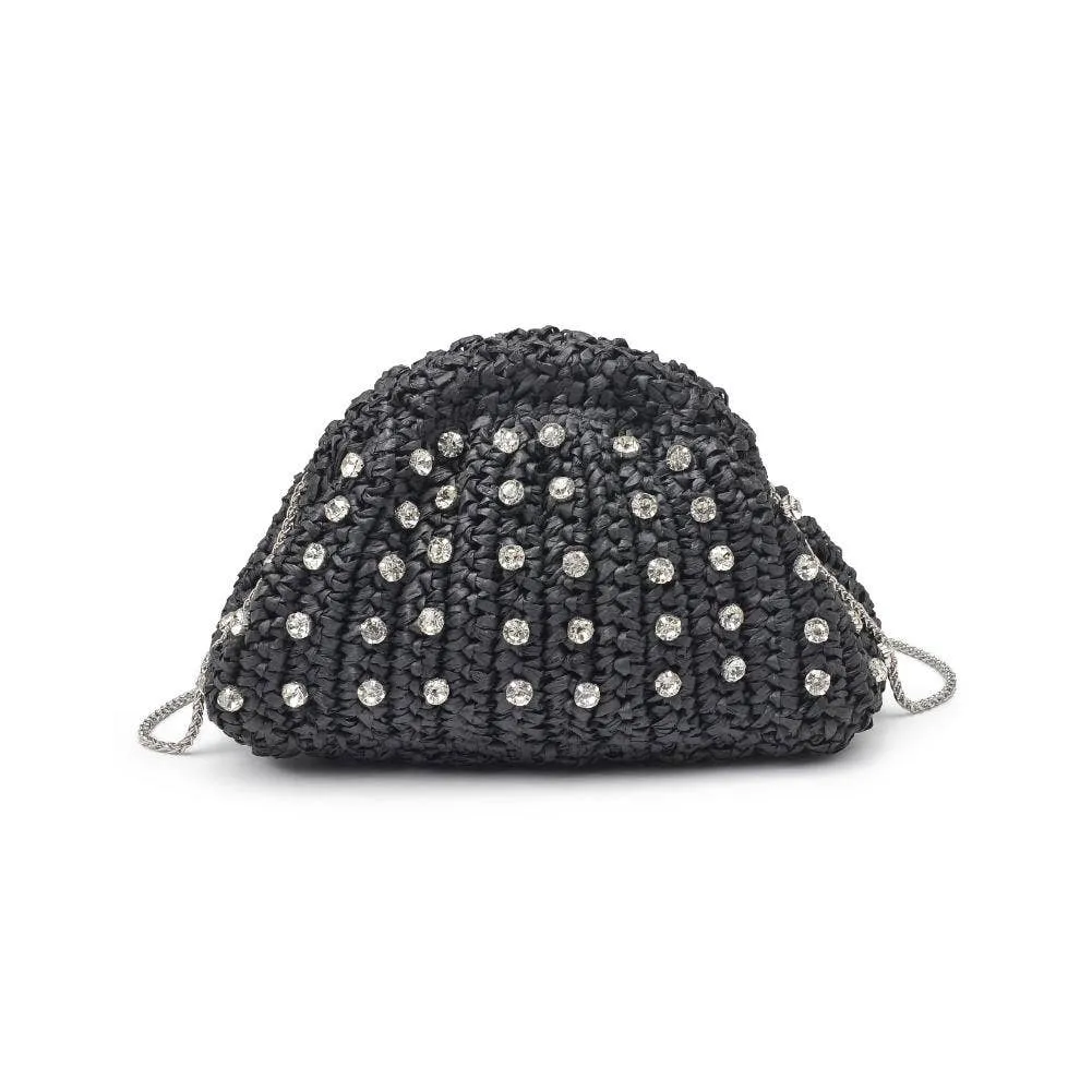 Gwendolyn Straw Clutch: Natural