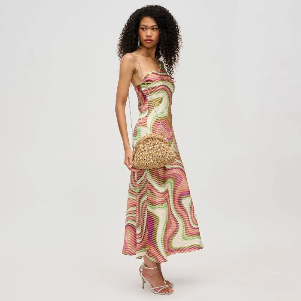 Gwendolyn Straw Clutch: Natural
