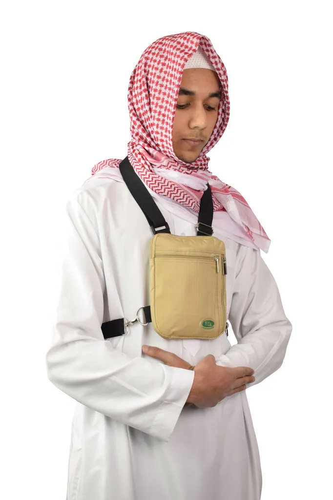 Hajj & Umrah - Anti-Theft Secure Side Bag & Neck Bag