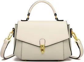 imeetu Genuine Leather Crossbody Bag for Women, Tote Bag Removable Shoulder Strap