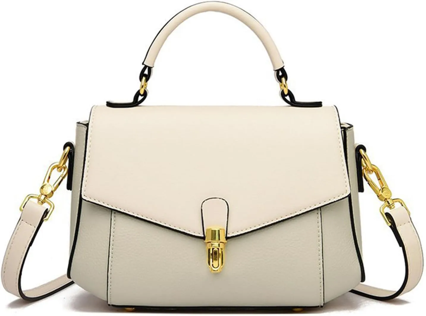 imeetu Genuine Leather Crossbody Bag for Women, Tote Bag Removable Shoulder Strap