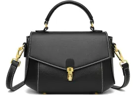 imeetu Genuine Leather Crossbody Bag for Women, Tote Bag Removable Shoulder Strap
