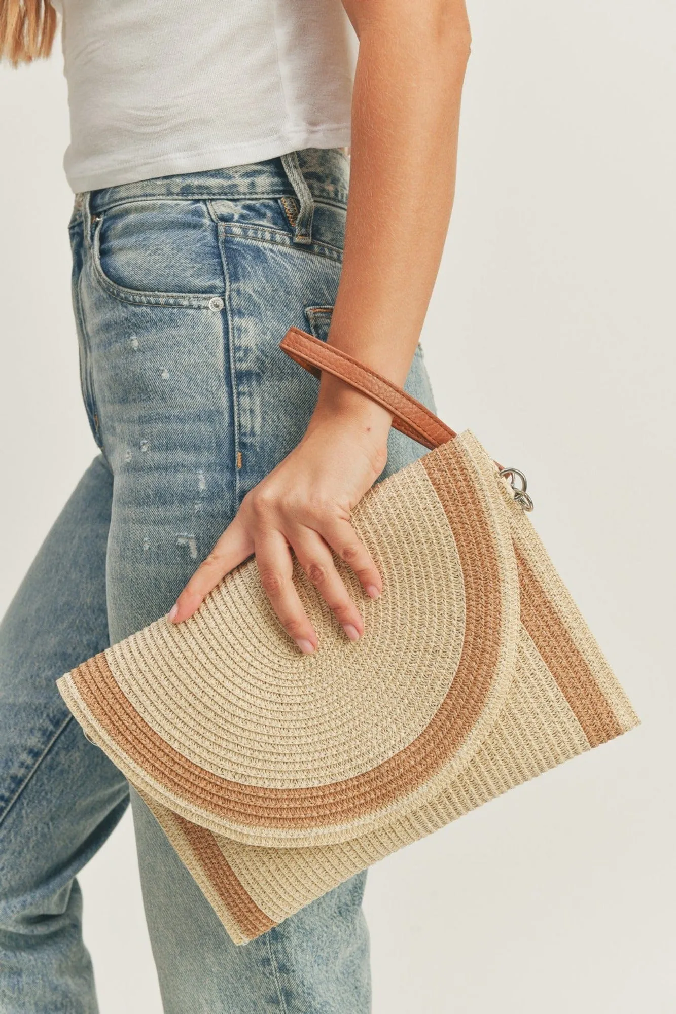 Josie Straw Crossbody/Clutch