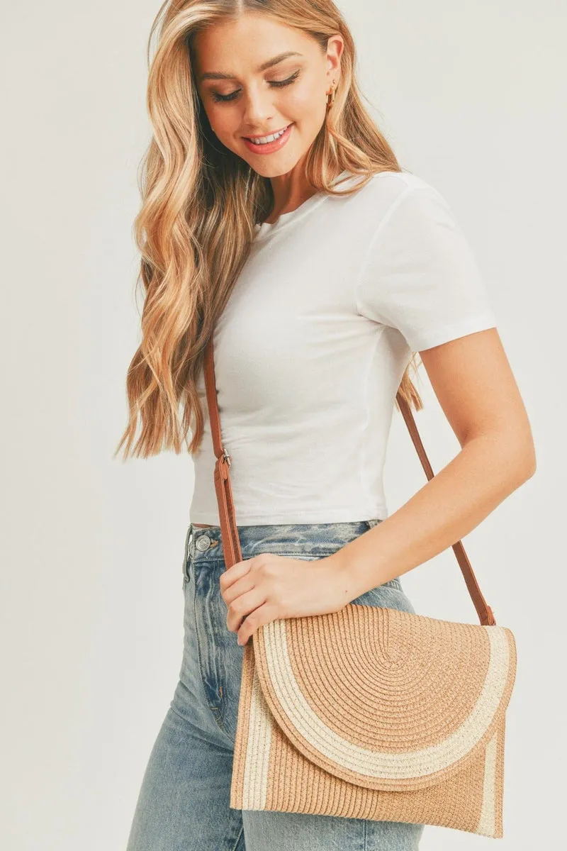 Josie Straw Crossbody/Clutch