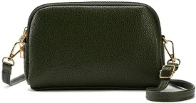 Leather Crossbody Bag for Women Messenger Sling Mobile Phone Small Size Handbag