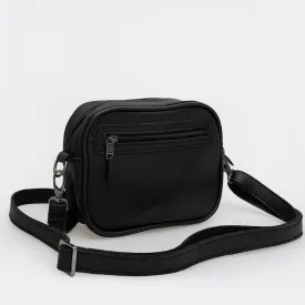 Lipstick Bag Black Leather