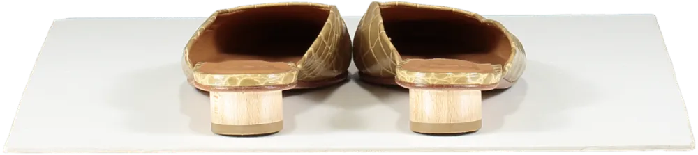 LoQ Brown Carmen Crocodile Effect Mules UK 6 EU 39 👠