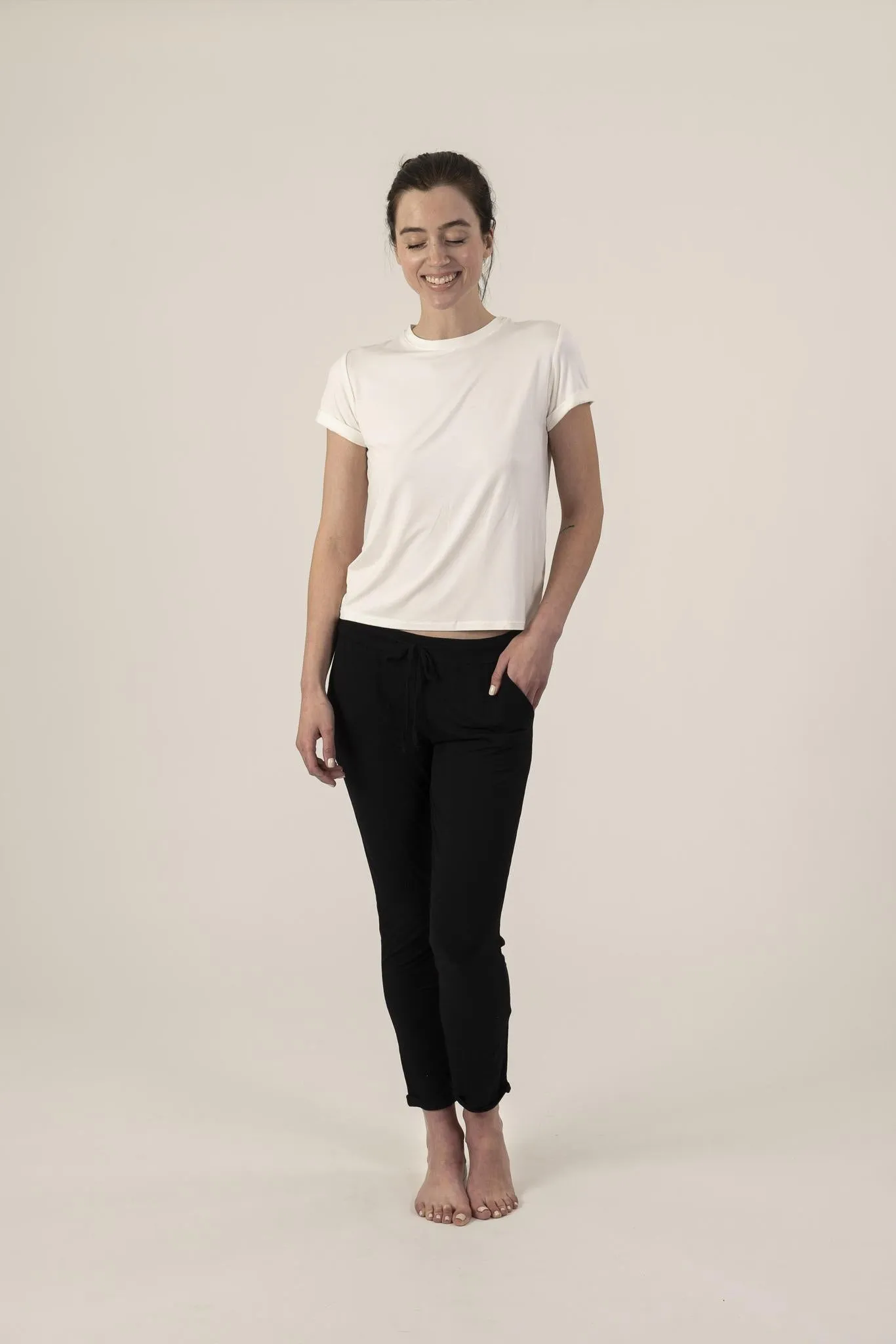 Lounge joggers in black