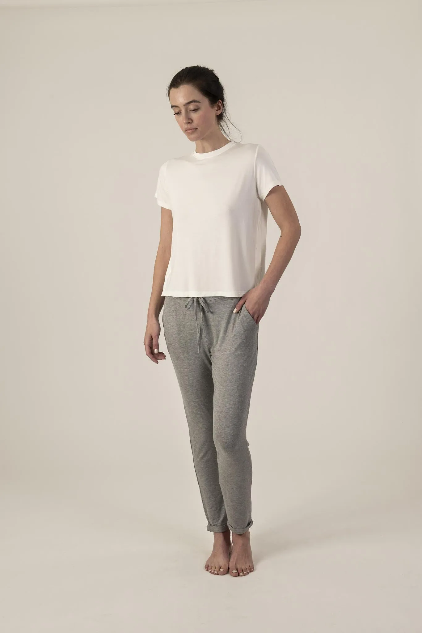 Lounge joggers in heather grey