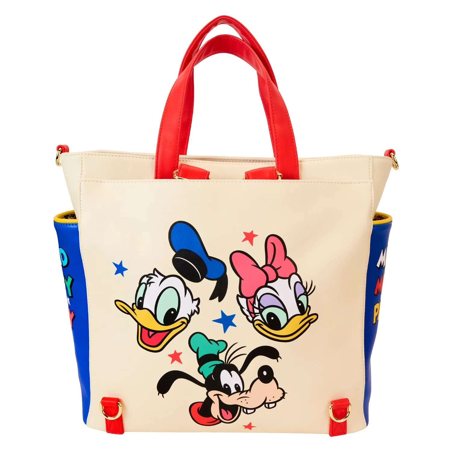Loungefly x Disney Mickey And Friends Convertible Backpack & Tote Bag