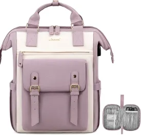 LOVEVOOK Laptop Backpack for Women Work Teacher Bag Travel Backpack, Stylish College Backpack Purse, Business Computer Laptop Bag Nurse Bags, Casual Daypack, 15.6 Inch