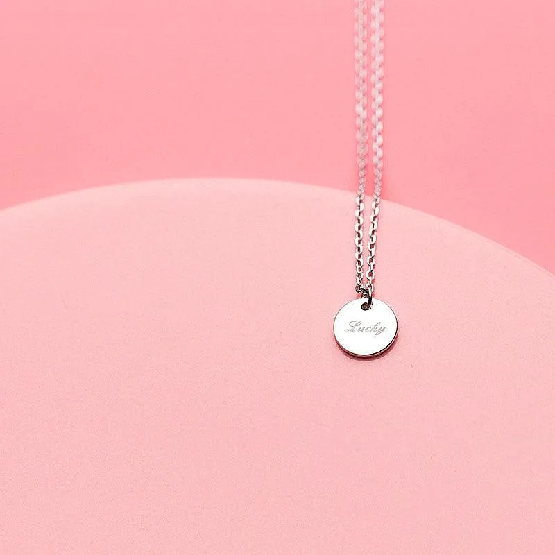 Lustrous Lucky Charm Minimal Necklace