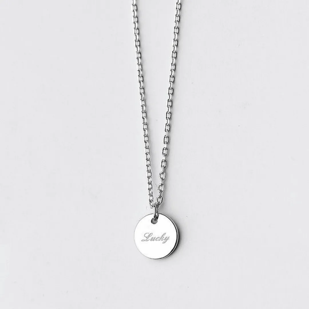 Lustrous Lucky Charm Minimal Necklace