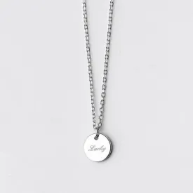 Lustrous Lucky Charm Minimal Necklace