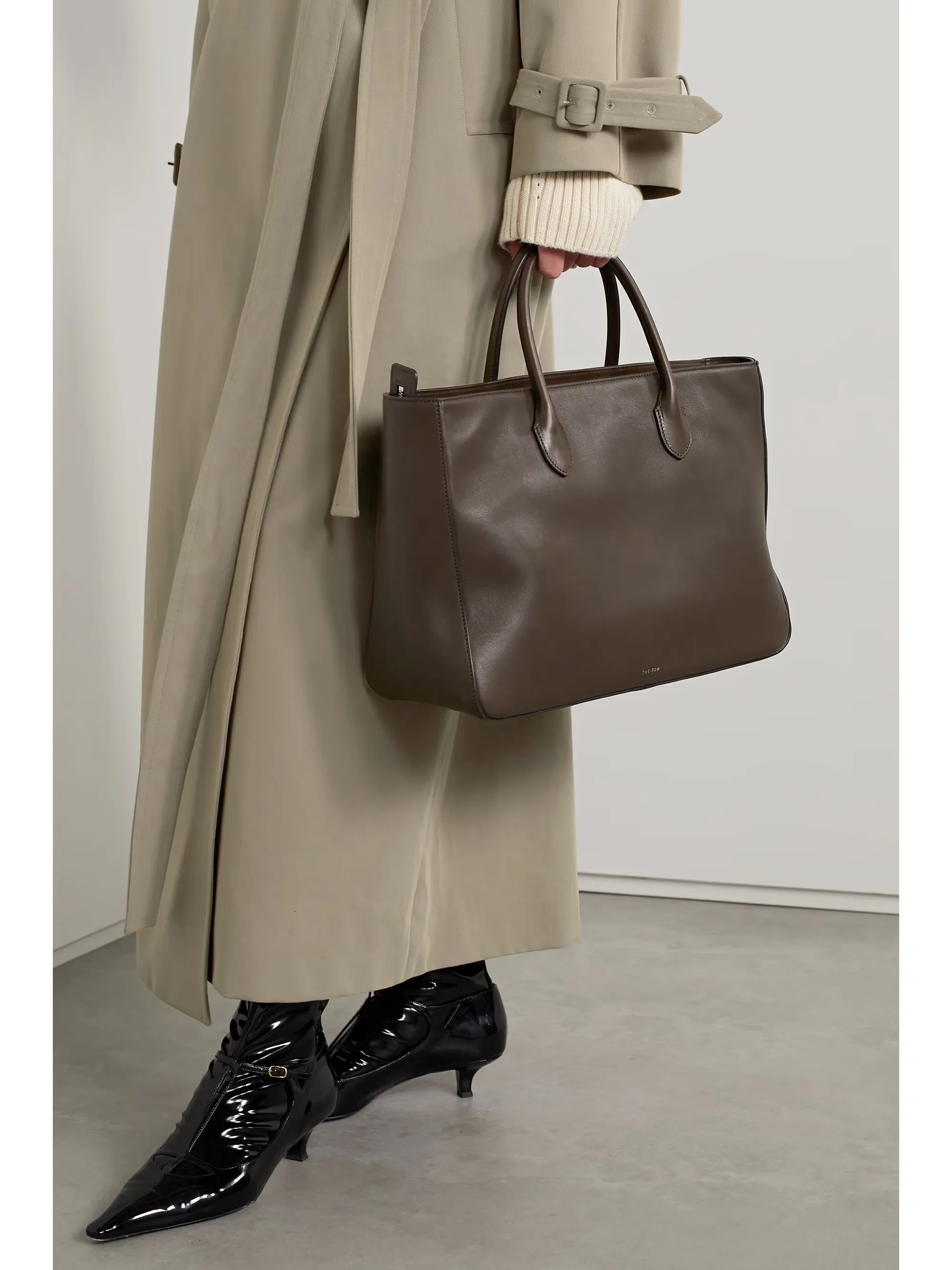 Luxe E/W Leather Tote