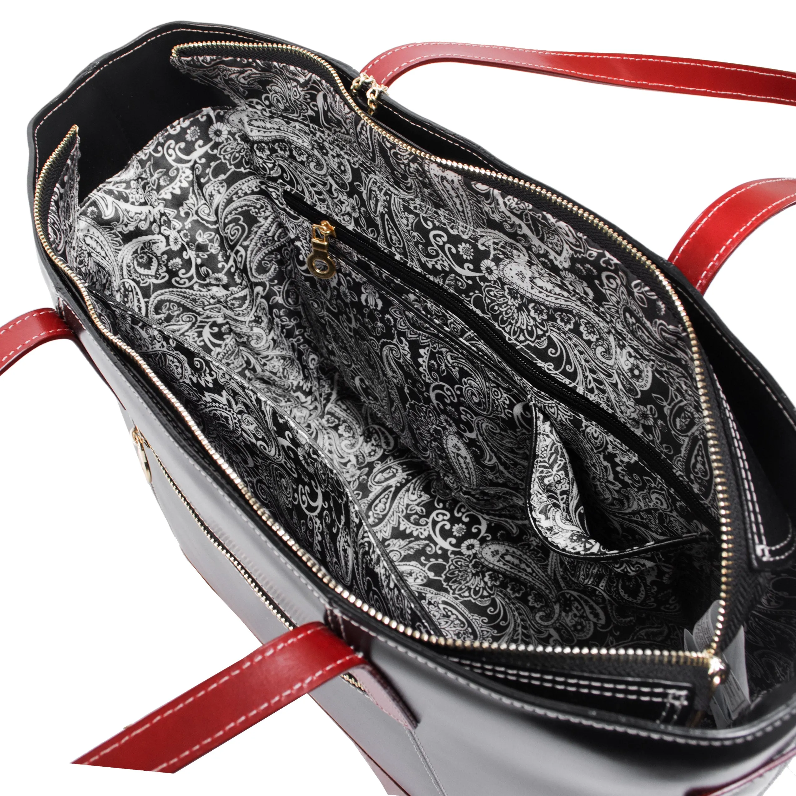 McKlein SERAFINA Leather Ladies' Tote with Tablet Pocket