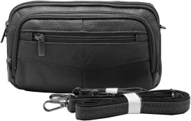 Mens Handbag Genuine Leather Crossbody Shoulder Messenger Bag Organizer Checkbook Wallet Purse