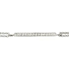 Minimal Diamond Bar Bracelet