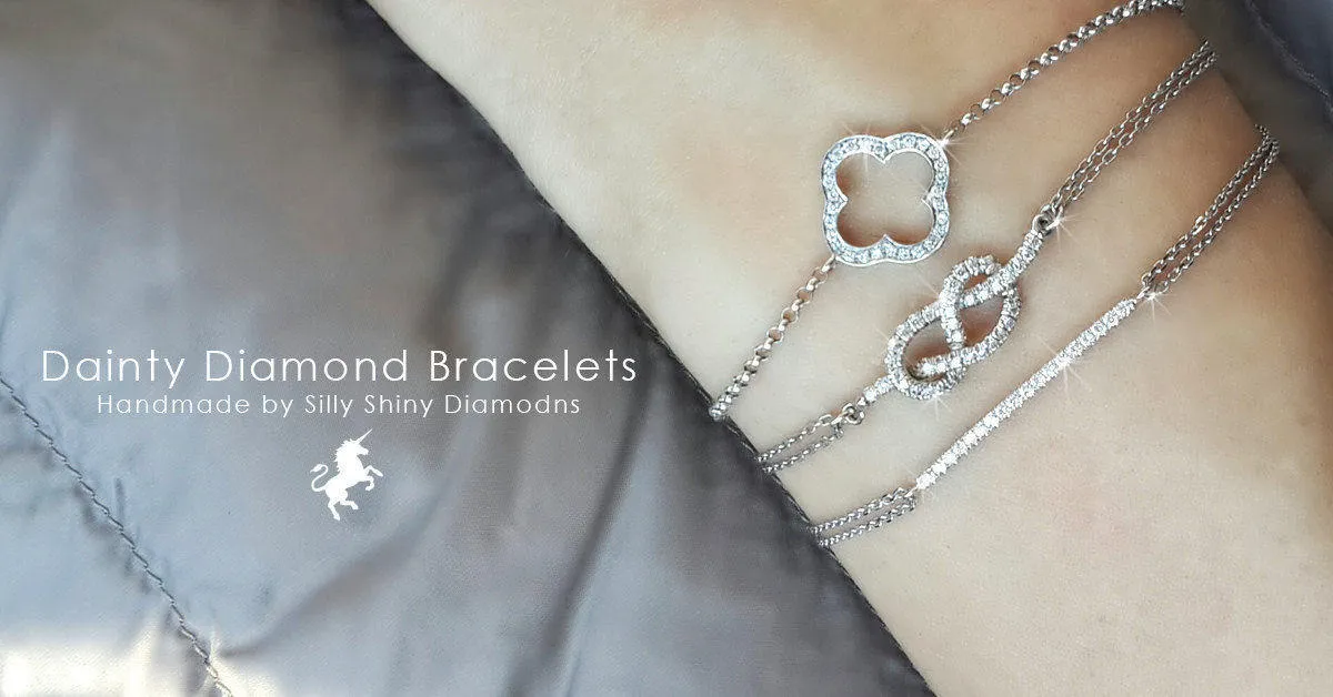 Minimal Diamond Bar Bracelet