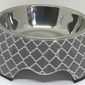 Modern Gray Medium Dog Bowl – Stylish & Functional Design
