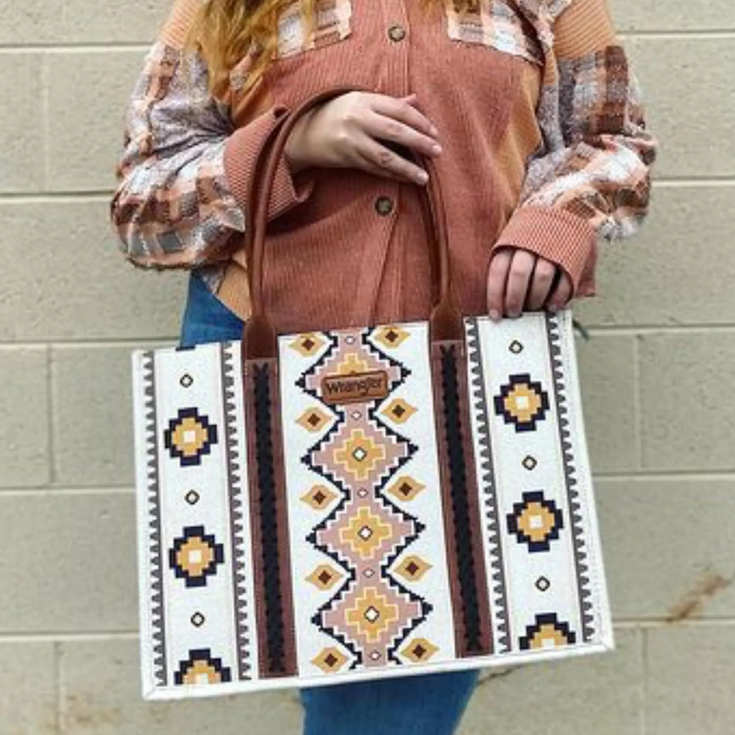 Montana West Wrangler Tote Bag for Women Western Shoulder Purses Boho Aztec Satchel Handbags
