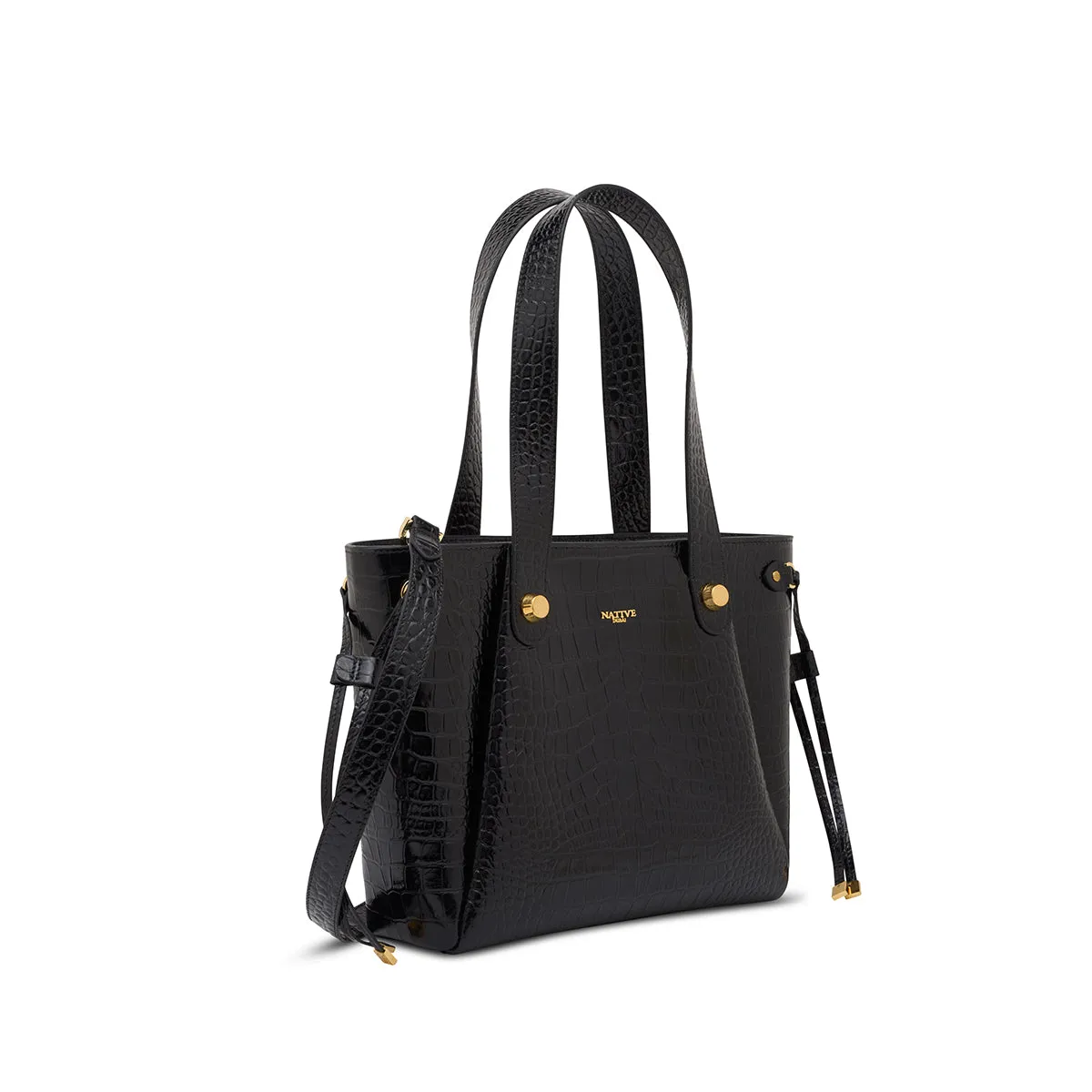 Ms Camilla in Croc Print Black