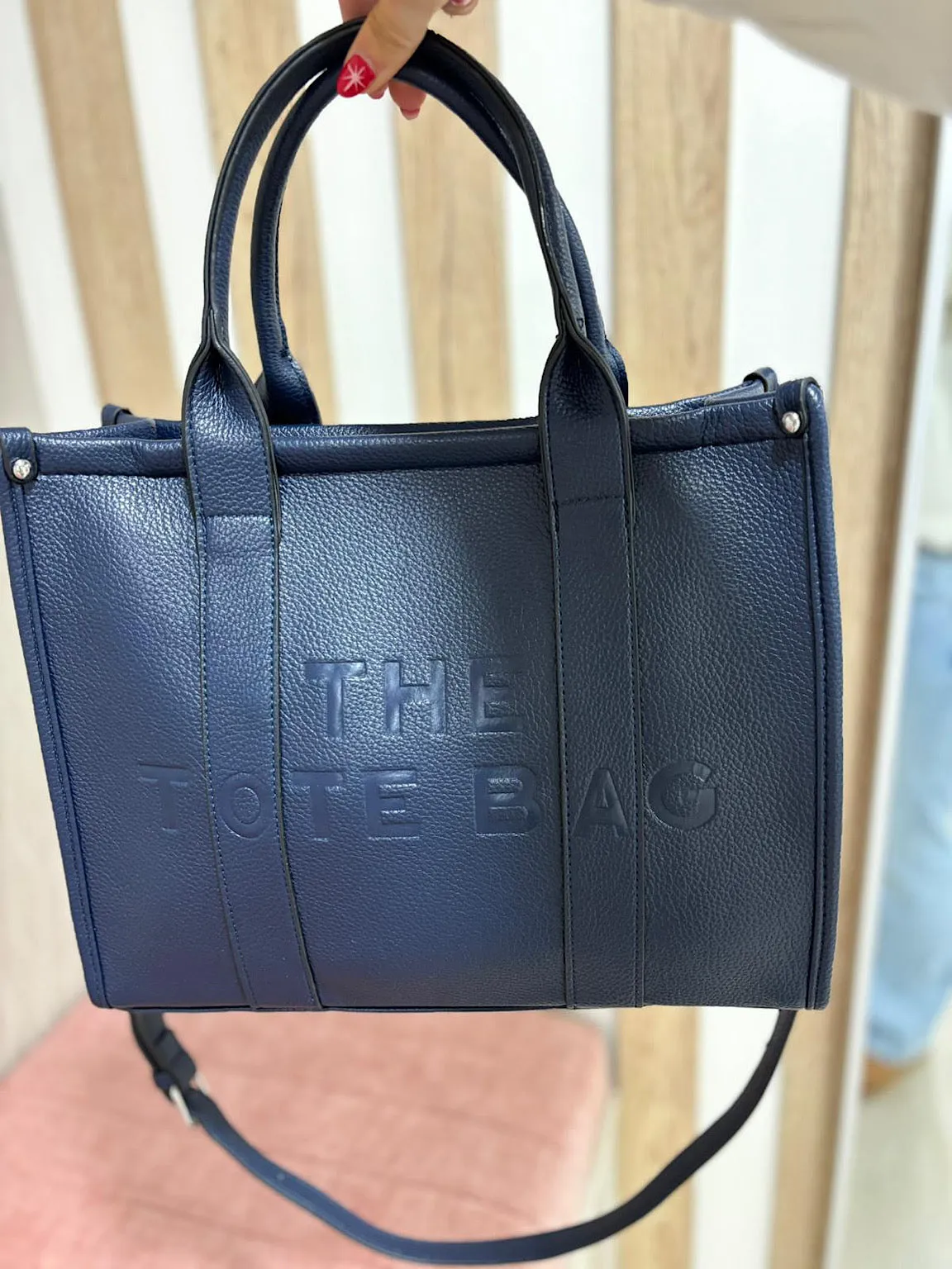Navy The Tote Bag Medium