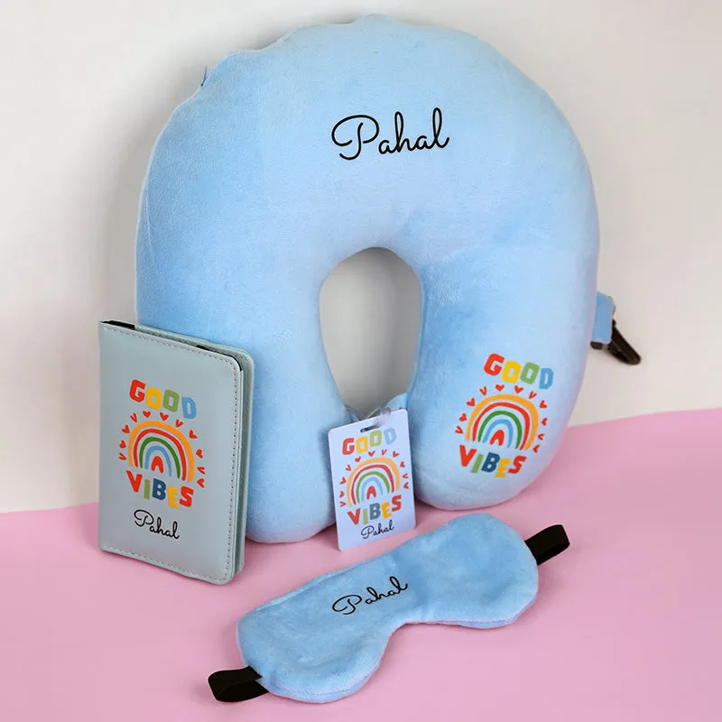 Neck Pillow Set -  4 Piece Set -  Rainbow