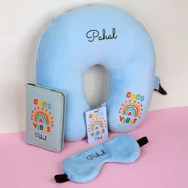 Neck Pillow Set -  4 Piece Set -  Rainbow