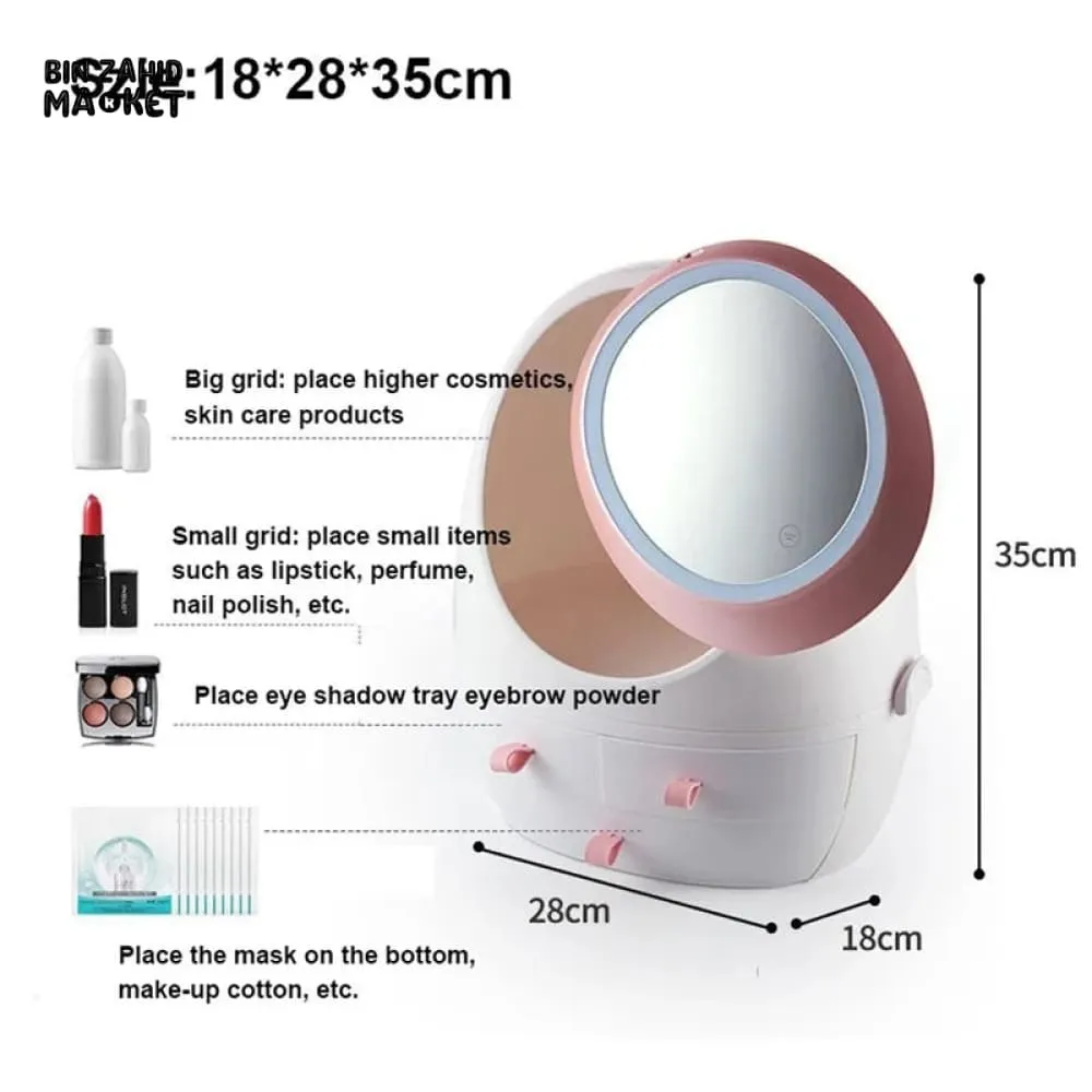 OVAL SHAPE COSMETICS ORGANIZER
