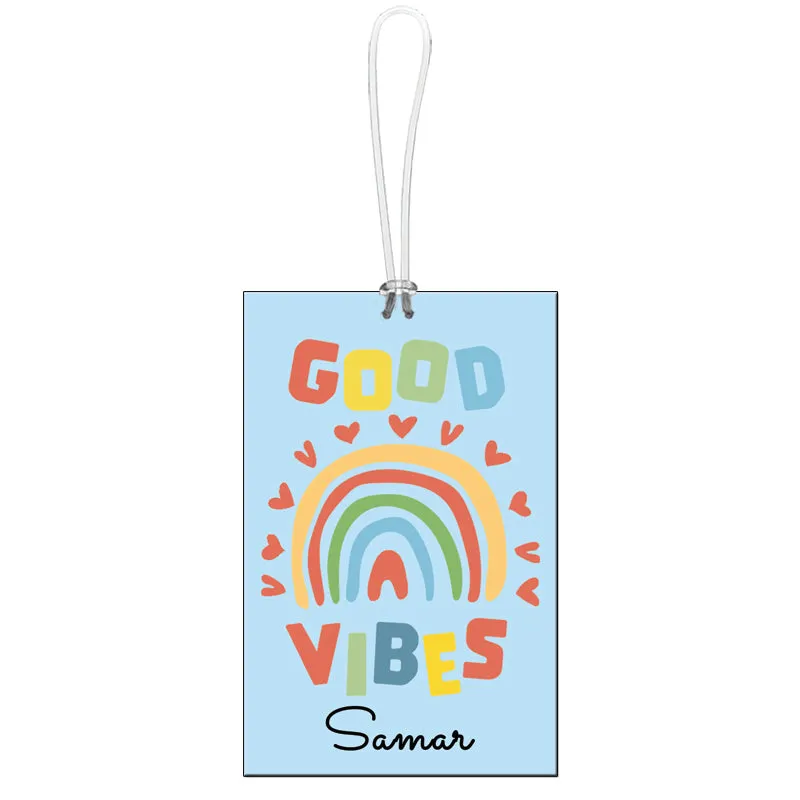Passport Cover   Luggage Tag -   Rainbow