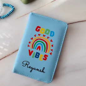 Passport Cover   Luggage Tag -   Rainbow