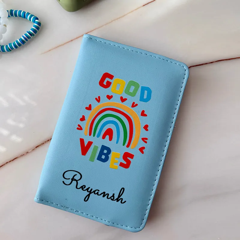 Passport Cover   Luggage Tag -   Rainbow