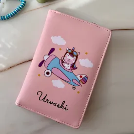 Passport Cover   Luggage Tag -  Unicorn