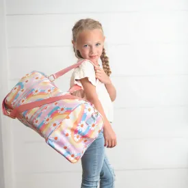 Pink Rainbow Retro Daisy Weekender