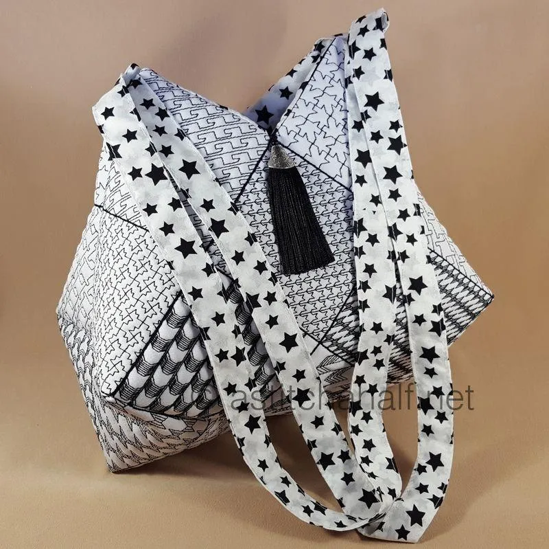 Popular Houndstooth Tote Bag and Quilt Blocks