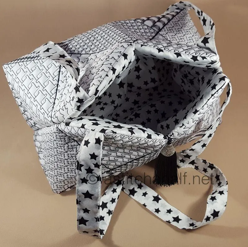 Popular Houndstooth Tote Bag and Quilt Blocks